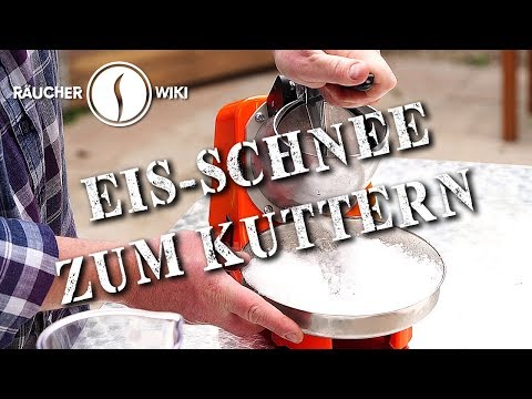 Eisschnee / Crushed Ice zum Kuttern selbst herstellen (Räucherwiki Folge 25)