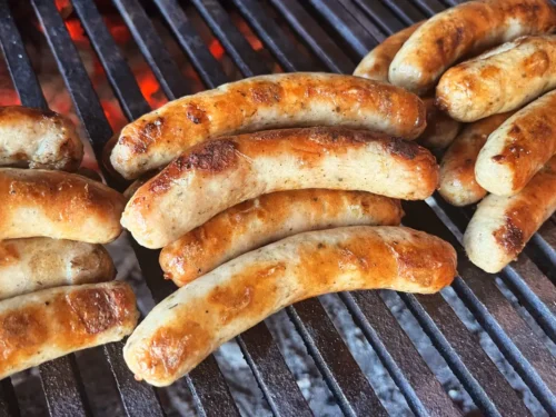 Thüringer Rostbratwurst auf dem Grill