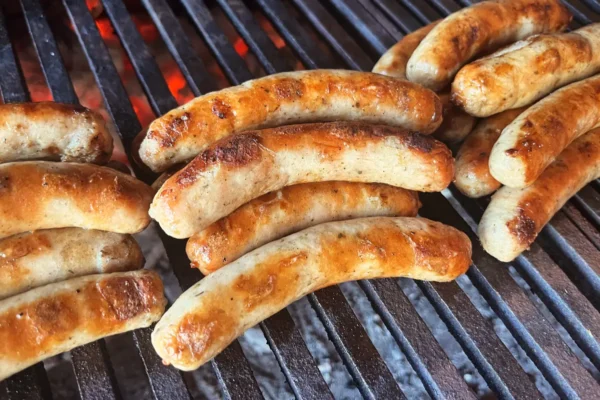Thüringer Rostbratwurst auf dem Grill